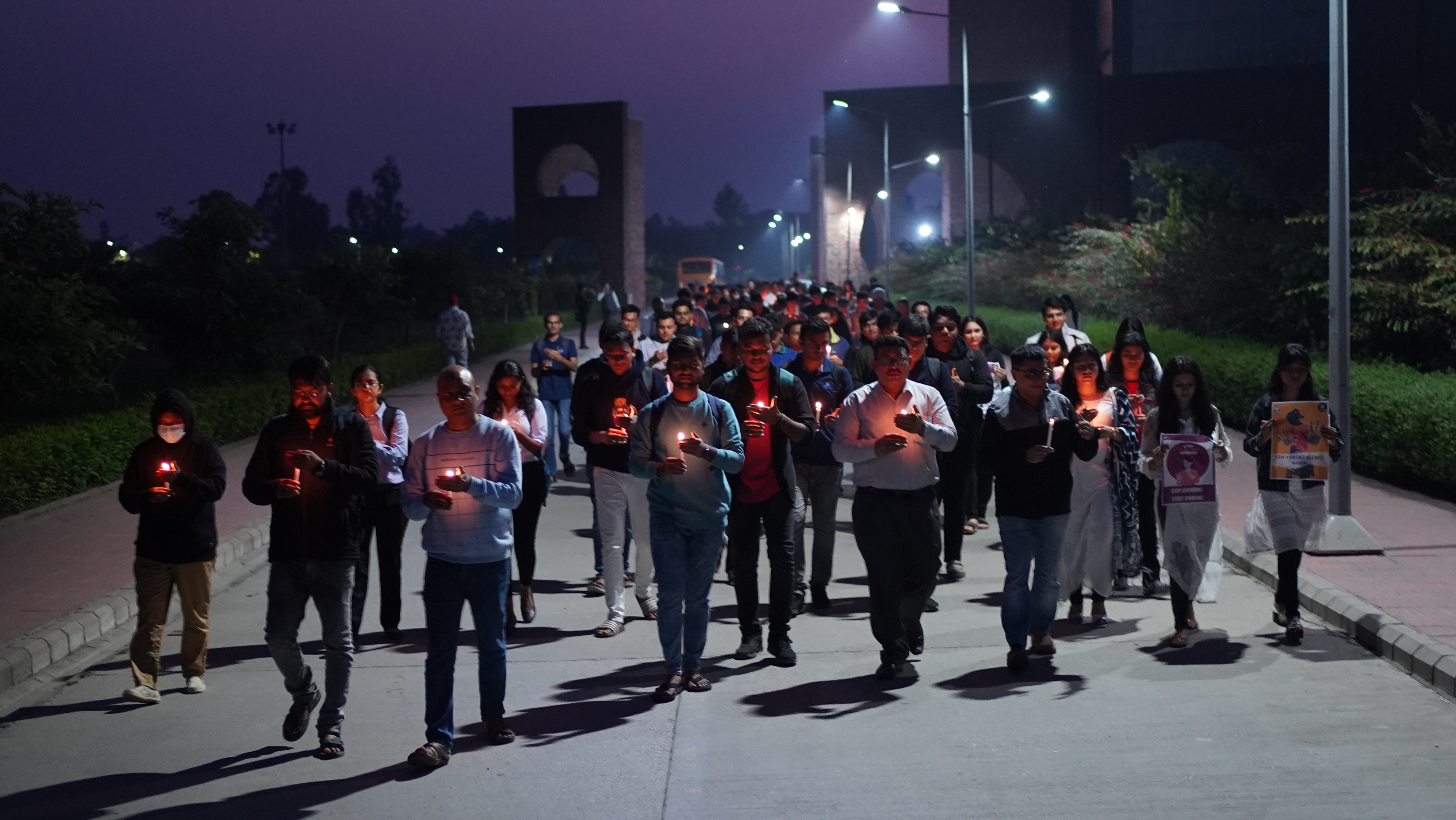 IIM Kashipur observes International Day foation of Violence Against Women through candle march | Campusvarta