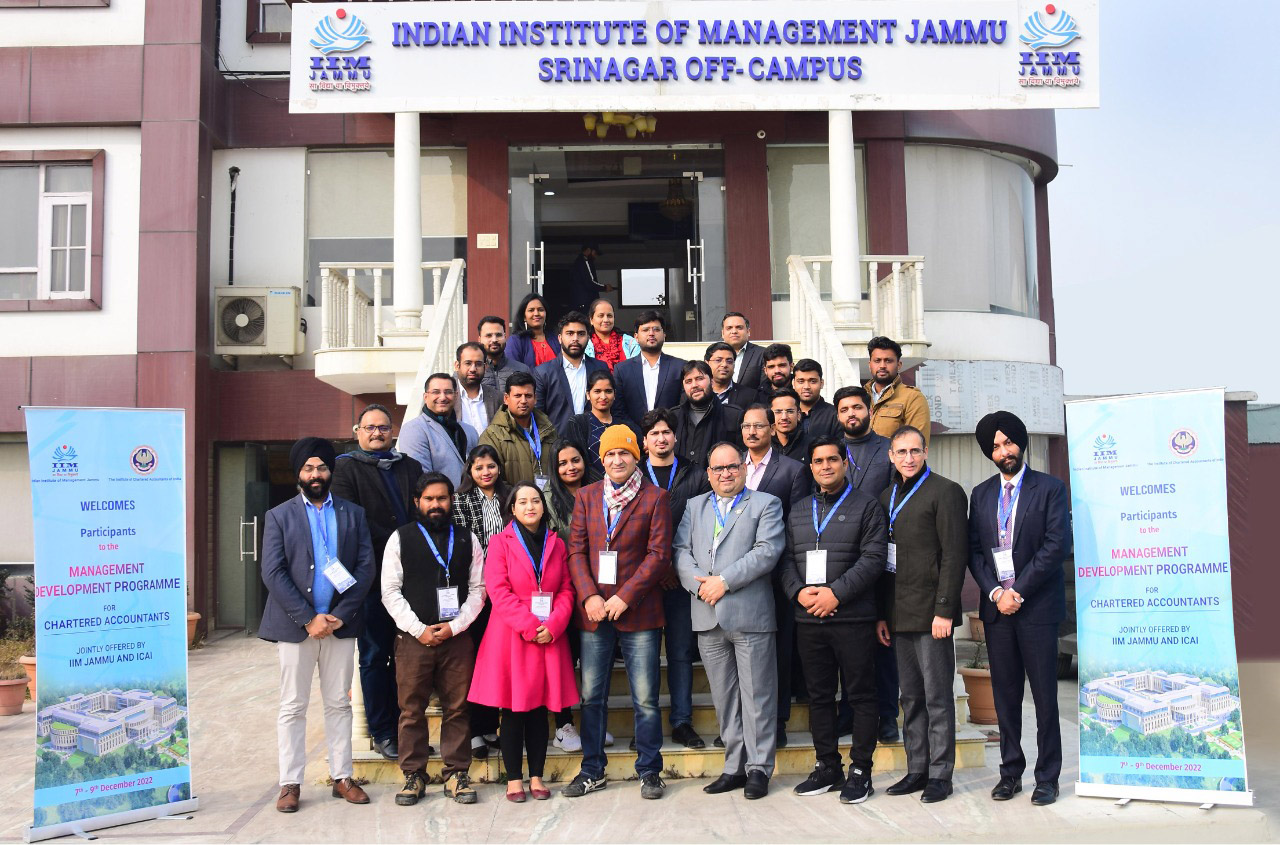 IIM Jammu Management development programme for Chartered Accountants off to a positive start | Campusvarta