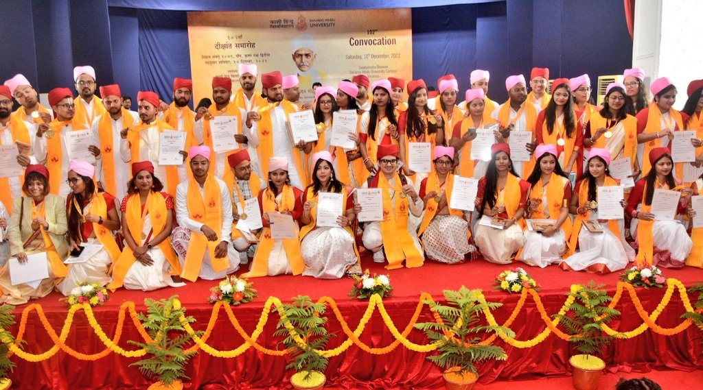 BHU 102nd convocation held at Swatantrata Bhawan, over 37000 degrees awarded