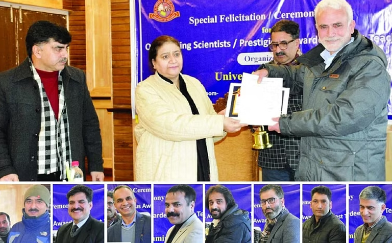 Kashmir University awards its outstanding scientists, teachers | Campusvarta