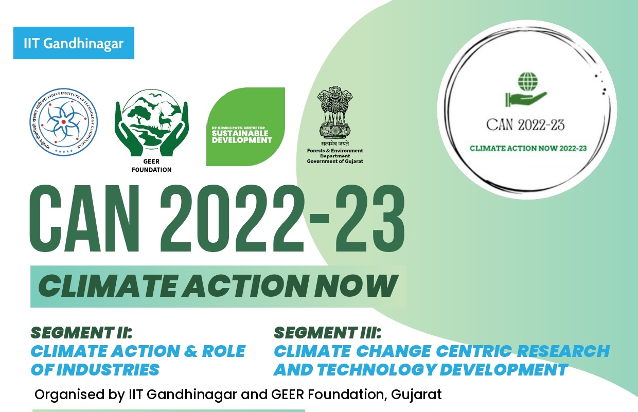IITGN and GEER Foundation collaborate to organise CAN 2022-23 – a mega workshop series to discuss and address the issues of Climate Change
