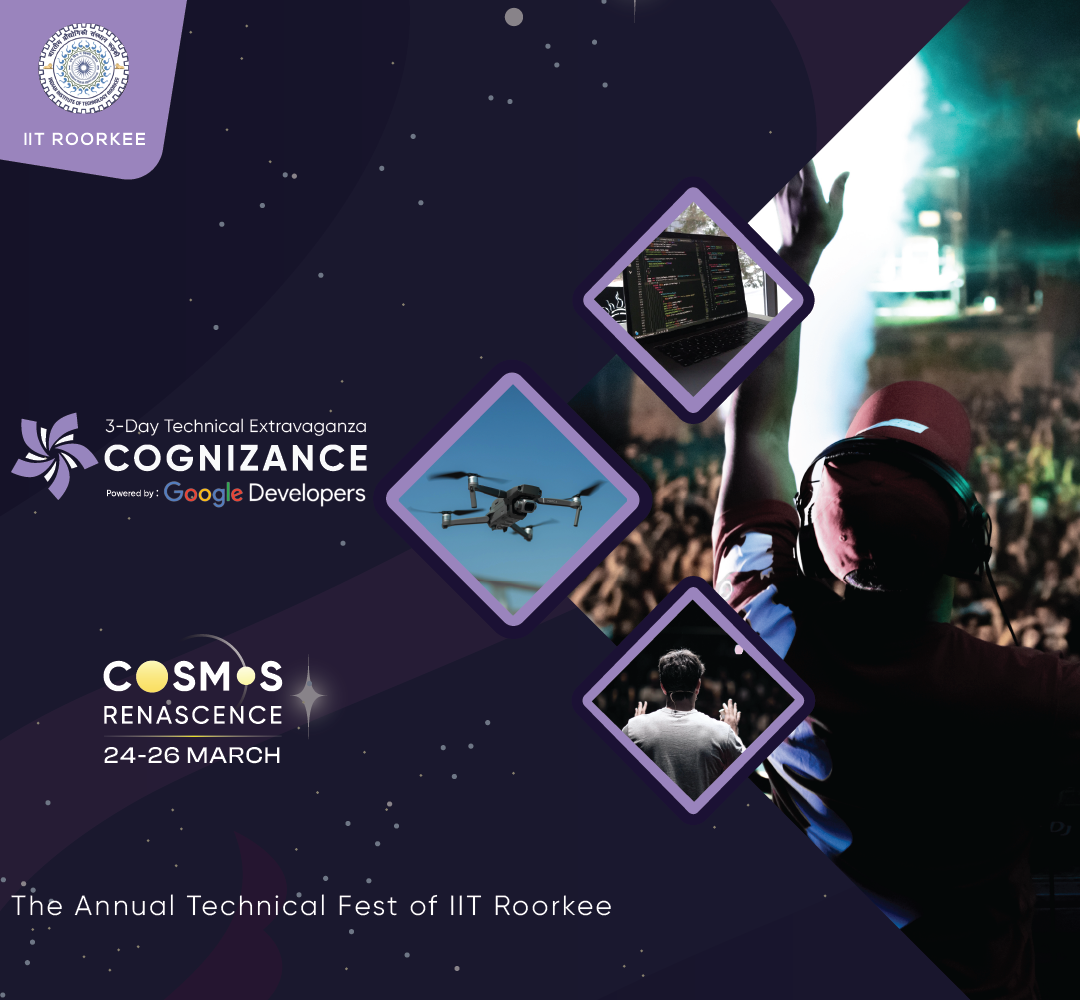 Cognizance,  IIT Roorkee's annual tech-fest is back with its offline three-day extravaganza.