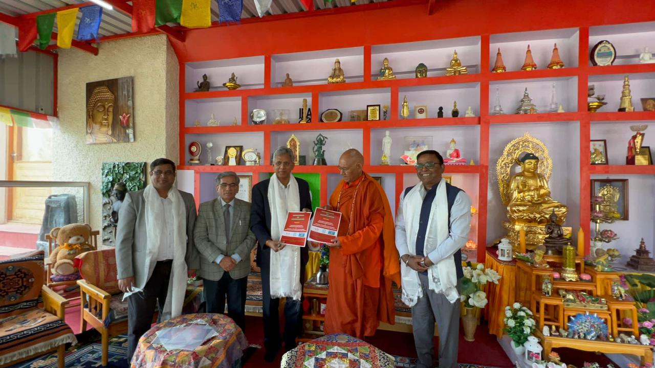 IIM Jammu inks a pact with Mahabodhi International Meditation Centre (MIMC), Leh, Ladakh for training and research cooperation. | Campusvarta