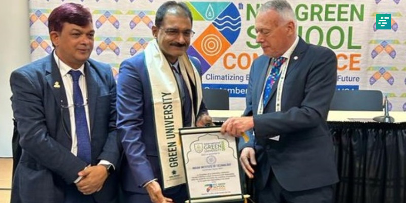 IIT Gandhinagar wins International Green University Award 2023 by Green Mentors-USA on the sidelines of the 78th UN General Assembly in New York City | Campusvarta