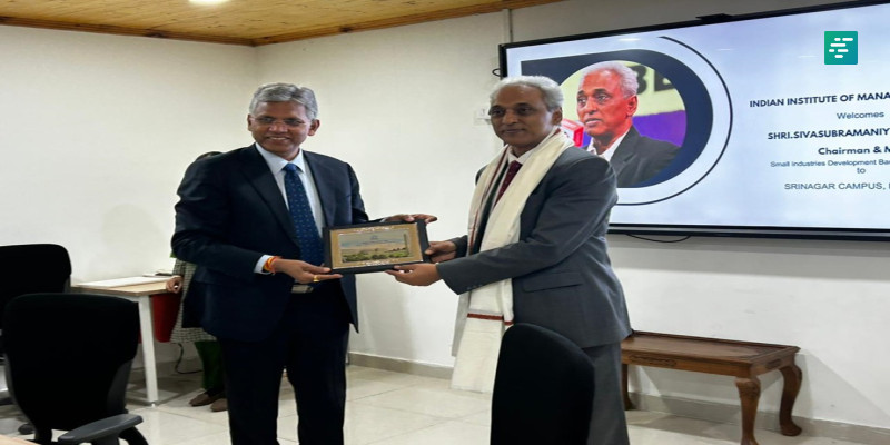 IIM Jammu hosts SIDBI delegation led by Chairman and MD, SIDBI at its Srinagar Campus