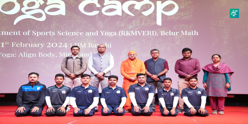 IIM Ranchi Concludes Two-day Transformative Yoga Camp | Campusvarta