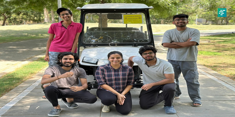 Driverless Vehicle for Students: IIT Gandhinagar Students Develop Fully Autonomous Vehicle | Campusvarta