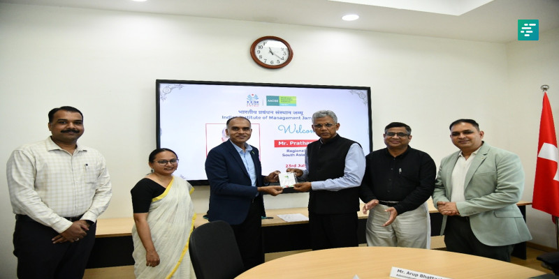 IIM Jammu Advances Towards AACSB Accreditation with Strategic Visit by Mr. Prathap Das, Regional Head – South Asia, AACSB
