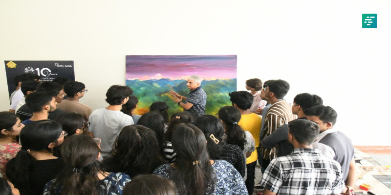 IIM Jammu Hosts a Unique Three-Day Live Painting Workshop with Internationally Acclaimed Painter Shri Kamlesh K. Gandhi