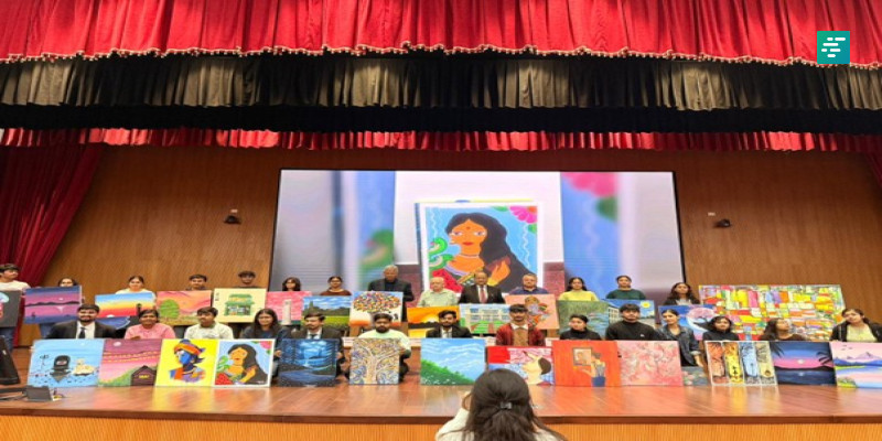 IIM Jammu Hosts Grand Unveiling Ceremony of Two-Day Painting Workshop by Eminent Artists Shri Bhushan Kesar and Shri Ankush Kesar