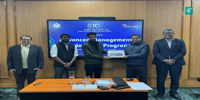 IIM Jammu Concludes Advanced Management Development Programme under ESDP for MSMEs