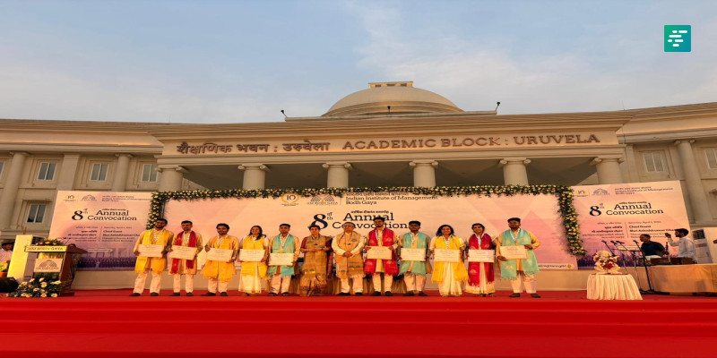 579 degrees conferred at the 8th Annual Convocation of Indian Institute of Management, Bodh Gaya