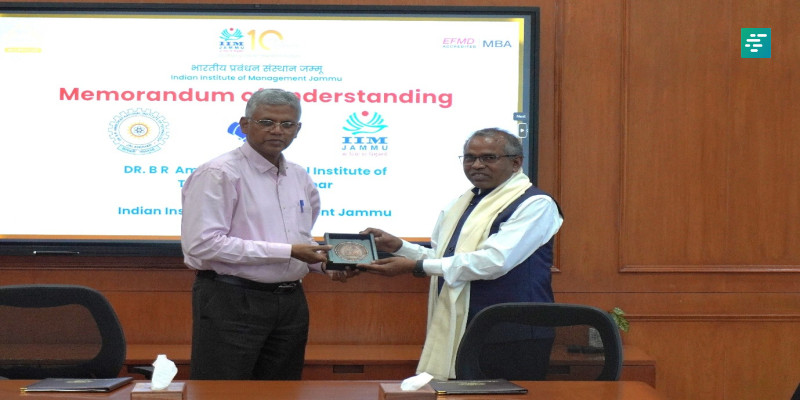 IIM Jammu and Dr B R Ambedkar National Institute of Technology Jalandhar Sign Landmark MoU to Foster Academic Excellence, Innovation, and Multidisciplinary Collaboration